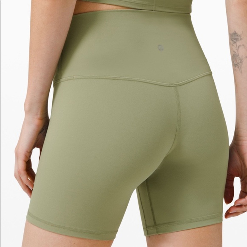 lululemon athletica Olive Green Bike Shorts